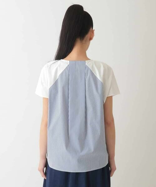 HIROKO BIS GRANDE / ヒロコビス グランデ カットソー | 【大きいサイズ/UV/遮熱性/接触冷感】バックジョイントフレンチスリーブカットソー /洗濯機で洗える | 詳細9