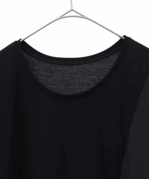 HIROKO BIS GRANDE / ヒロコビス グランデ カットソー | 【大きいサイズ/UV/遮熱性/接触冷感】アシメ切り替えジョイントカットソー /洗濯機で洗える | 詳細2