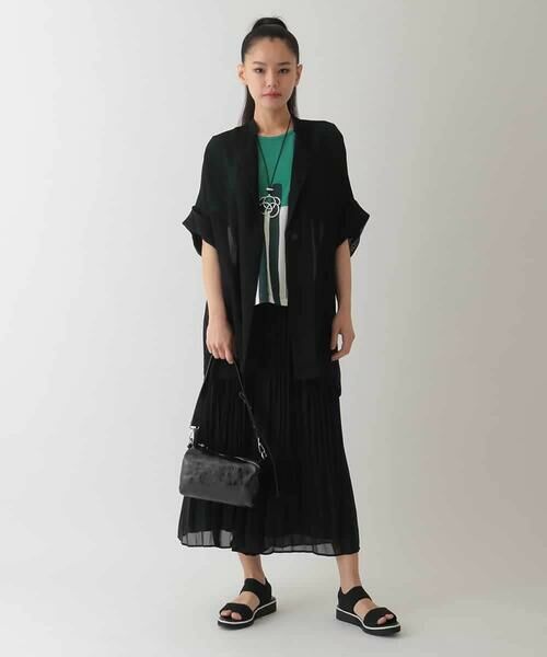 HIROKO BIS GRANDE / ヒロコビス グランデ カットソー | 【大きいサイズ】幾何学柄プリントカットプルオーバー /洗える | 詳細7