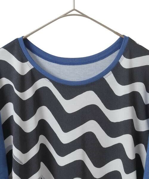 HIROKO BIS GRANDE / ヒロコビス グランデ カットソー | 【大きいサイズ】幾何学柄プリントカットプルオーバー /洗える | 詳細14