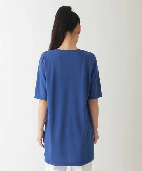 HIROKO BIS GRANDE / ヒロコビス グランデ チュニック | 【大きいサイズ】幾何学柄プリントカットチュニック /洗える | 詳細10