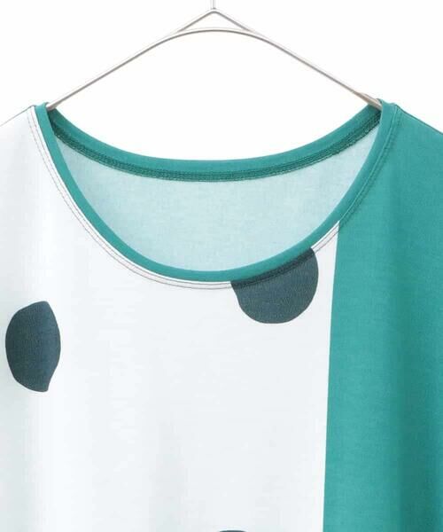 HIROKO BIS GRANDE / ヒロコビス グランデ チュニック | 【大きいサイズ】幾何学柄プリントカットチュニック /洗える | 詳細2