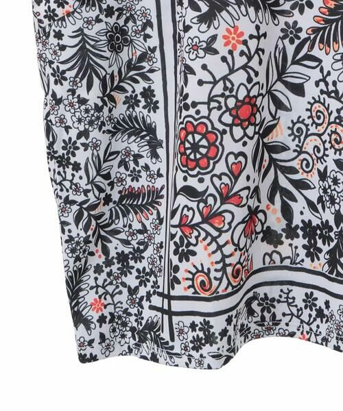 HIROKO BIS GRANDE / ヒロコビス グランデ カットソー | 【大きいサイズ】フラワープリントフレンチスリーブカットソー /洗濯機で洗える | 詳細4
