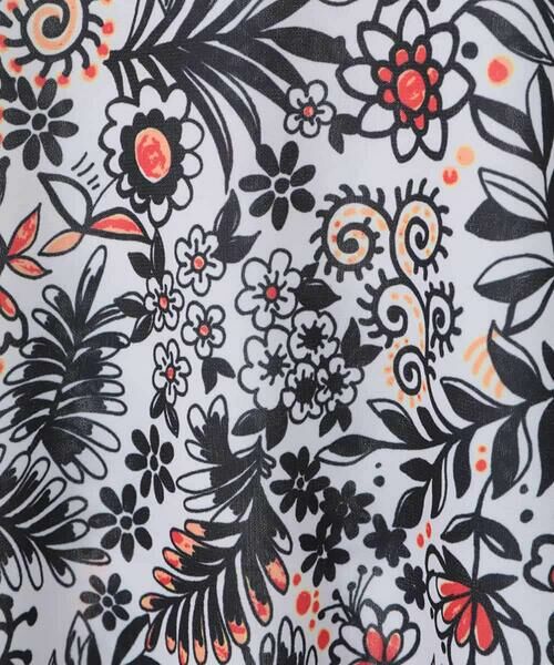 HIROKO BIS GRANDE / ヒロコビス グランデ カットソー | 【大きいサイズ】フラワープリントフレンチスリーブカットソー /洗濯機で洗える | 詳細5