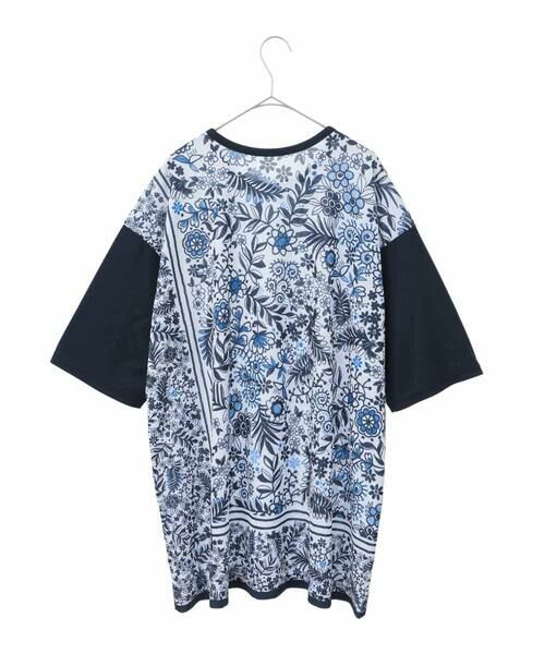 HIROKO BIS GRANDE / ヒロコビス グランデ チュニック | 【大きいサイズ】フラワープリントチュニックカットソー /洗濯機で洗える | 詳細1