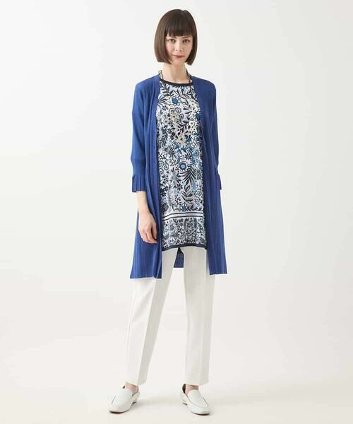 HIROKO BIS GRANDE / ヒロコビス グランデ チュニック | 【大きいサイズ】フラワープリントチュニックカットソー /洗濯機で洗える | 詳細15