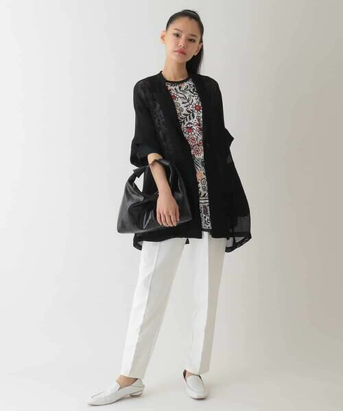 HIROKO BIS GRANDE / ヒロコビス グランデ チュニック | 【大きいサイズ】フラワープリントチュニックカットソー /洗濯機で洗える | 詳細19