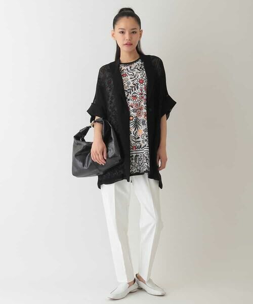 HIROKO BIS GRANDE / ヒロコビス グランデ チュニック | 【大きいサイズ】フラワープリントチュニックカットソー /洗濯機で洗える | 詳細20