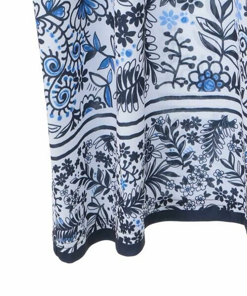 HIROKO BIS GRANDE / ヒロコビス グランデ チュニック | 【大きいサイズ】フラワープリントチュニックカットソー /洗濯機で洗える | 詳細4