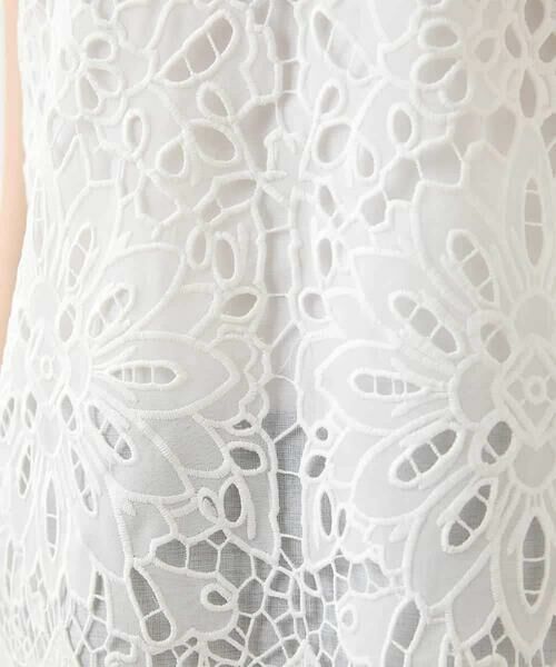 HIROKO BIS GRANDE / ヒロコビス グランデ カットソー | 【大きいサイズ】フラワーデコ刺繍ブラウス /洗える | 詳細4