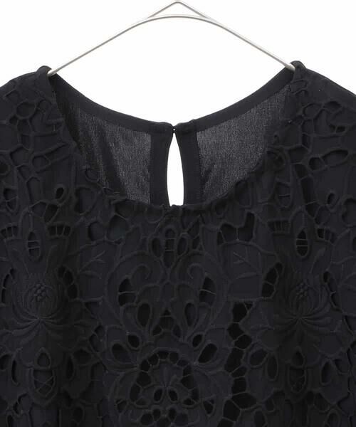 HIROKO BIS GRANDE / ヒロコビス グランデ カットソー | 【大きいサイズ】フラワーデコ刺繍ブラウス /洗える | 詳細10