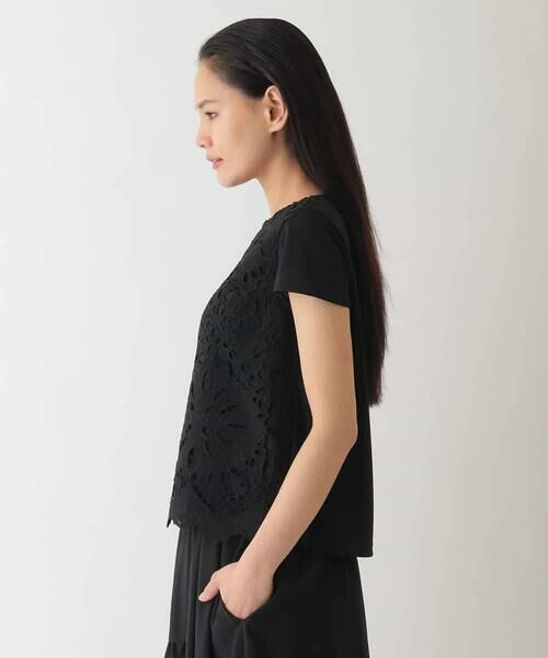 HIROKO BIS GRANDE / ヒロコビス グランデ カットソー | 【大きいサイズ】フラワーデコ刺繍ブラウス /洗える | 詳細16