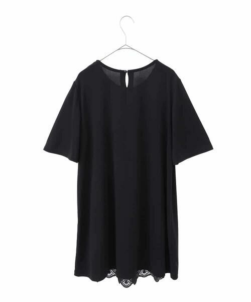 HIROKO BIS GRANDE / ヒロコビス グランデ チュニック | 【大きいサイズ】カットワークデコ刺繍チュニック /洗える | 詳細1