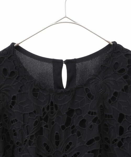 HIROKO BIS GRANDE / ヒロコビス グランデ チュニック | 【大きいサイズ】カットワークデコ刺繍チュニック /洗える | 詳細2