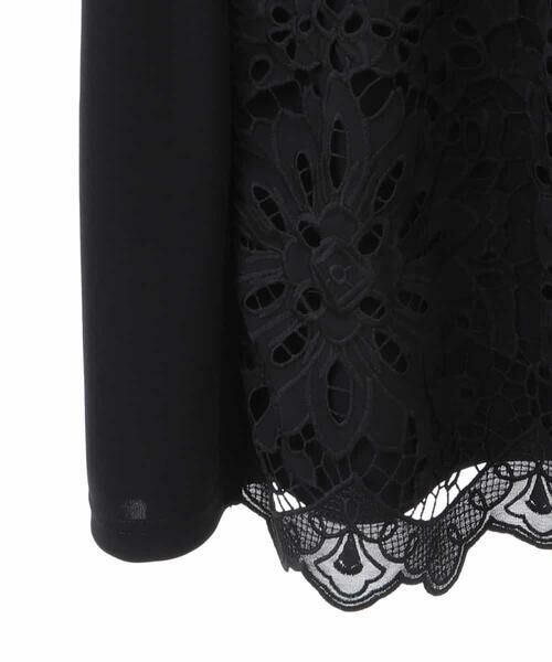 HIROKO BIS GRANDE / ヒロコビス グランデ チュニック | 【大きいサイズ】カットワークデコ刺繍チュニック /洗える | 詳細5
