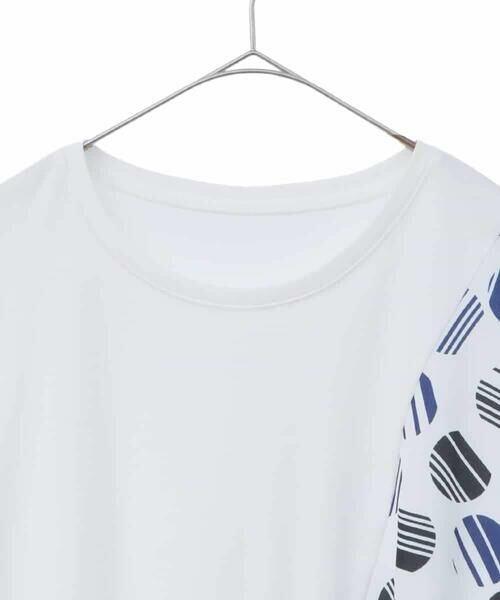 HIROKO BIS GRANDE / ヒロコビス グランデ チュニック | 【大きいサイズ】ストライプドットイレギュラーヘムカットソー /洗える | 詳細2