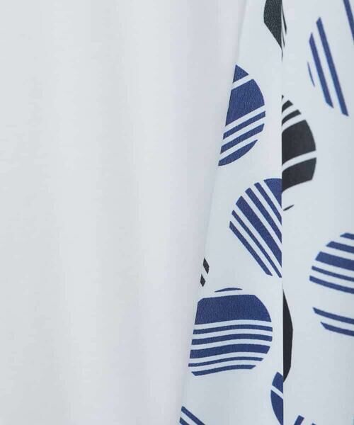 HIROKO BIS GRANDE / ヒロコビス グランデ チュニック | 【大きいサイズ】ストライプドットイレギュラーヘムカットソー /洗える | 詳細5