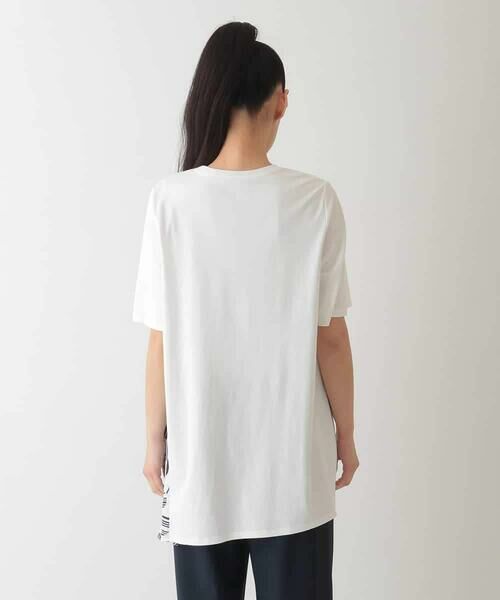 HIROKO BIS GRANDE / ヒロコビス グランデ チュニック | 【大きいサイズ】ストライプドットイレギュラーヘムカットソー /洗える | 詳細9