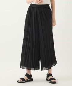 HIROKO BIS GRANDE / ヒロコビス グランデ その他パンツ | 【大きいサイズ】ジョーゼットプリーツワイドパンツ /洗える