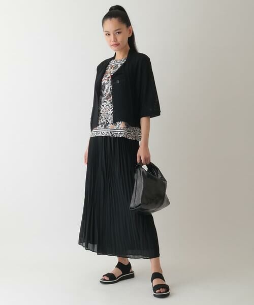 HIROKO BIS GRANDE / ヒロコビス グランデ その他パンツ | 【大きいサイズ】ジョーゼットプリーツワイドパンツ /洗える | 詳細11