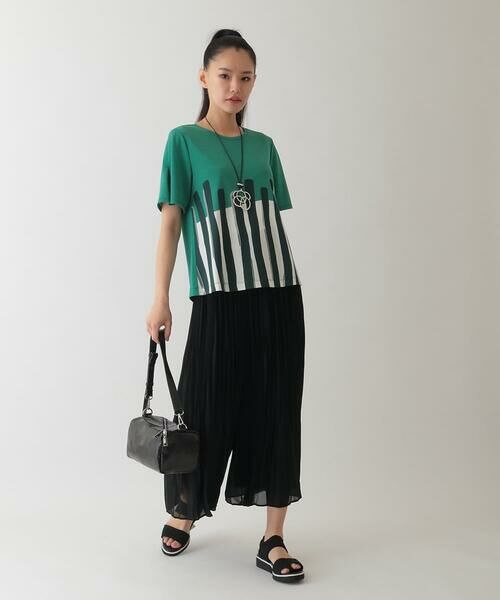 HIROKO BIS GRANDE / ヒロコビス グランデ その他パンツ | 【大きいサイズ】ジョーゼットプリーツワイドパンツ /洗える | 詳細12