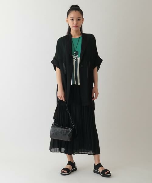 HIROKO BIS GRANDE / ヒロコビス グランデ その他パンツ | 【大きいサイズ】ジョーゼットプリーツワイドパンツ /洗える | 詳細13