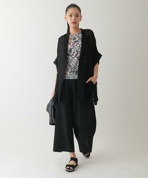 HIROKO BIS GRANDE / ヒロコビス グランデ その他パンツ | 【大きいサイズ】リネンライクドライイージーワイドパンツ /洗濯機で洗える | 詳細11