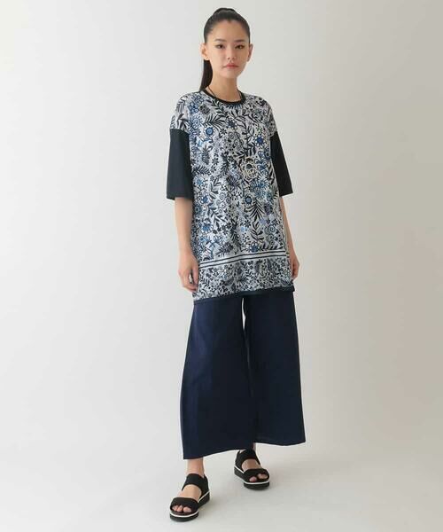 HIROKO BIS GRANDE / ヒロコビス グランデ その他パンツ | 【大きいサイズ】リネンライクドライイージーワイドパンツ /洗濯機で洗える | 詳細5