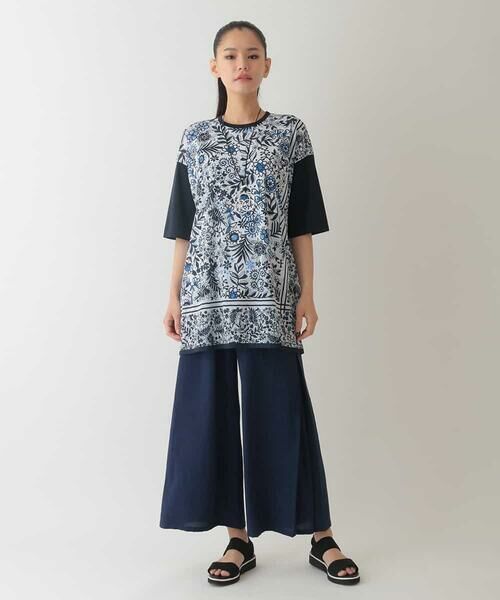 HIROKO BIS GRANDE / ヒロコビス グランデ その他パンツ | 【大きいサイズ】リネンライクドライイージーワイドパンツ /洗濯機で洗える | 詳細6