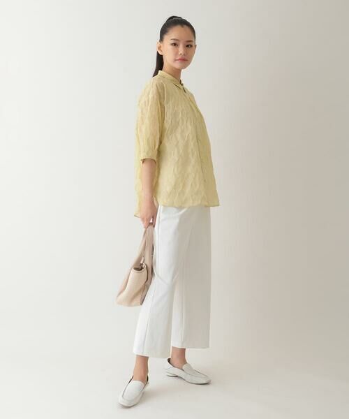 HIROKO BIS GRANDE / ヒロコビス グランデ その他パンツ | 【大きいサイズ/接触冷感/吸汗速乾】ドライストレッチワイドプルオンパンツ /洗濯機で洗える | 詳細7