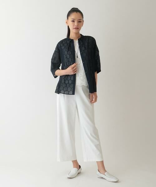 HIROKO BIS GRANDE / ヒロコビス グランデ その他パンツ | 【大きいサイズ/接触冷感/吸汗速乾】ドライストレッチワイドプルオンパンツ /洗濯機で洗える | 詳細9