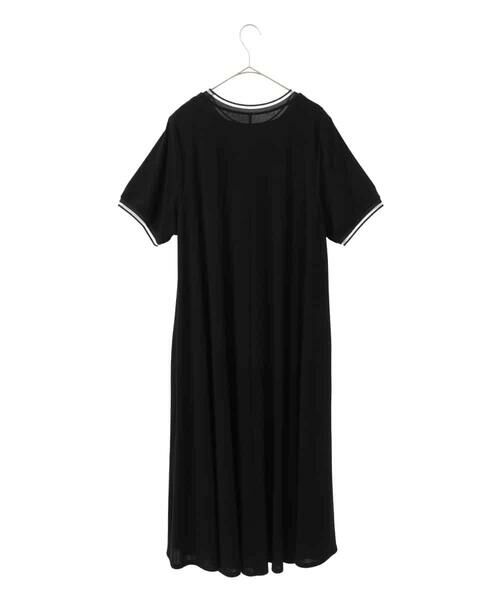 HIROKO BIS GRANDE / ヒロコビス グランデ ロング・マキシ丈ワンピース | 【大きいサイズ/接触冷感】ラインアクセントジャージーワンピース | 詳細4