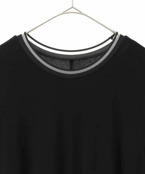 HIROKO BIS GRANDE / ヒロコビス グランデ ロング・マキシ丈ワンピース | 【大きいサイズ/接触冷感】ラインアクセントジャージーワンピース | 詳細5