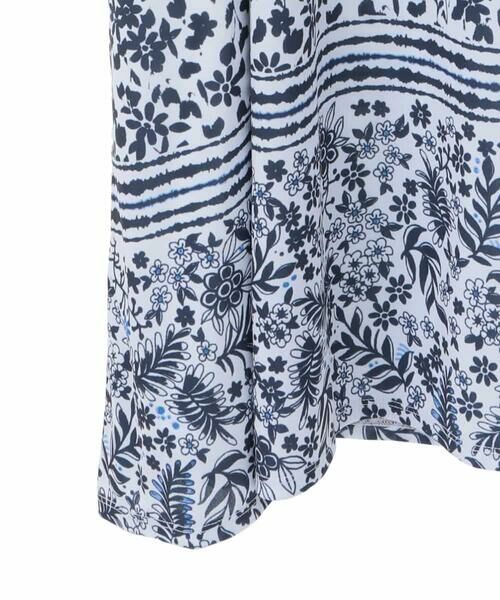 HIROKO BIS GRANDE / ヒロコビス グランデ ロング・マキシ丈ワンピース | 【大きいサイズ】フラワープリントAラインワンピース /洗濯機で洗える | 詳細4