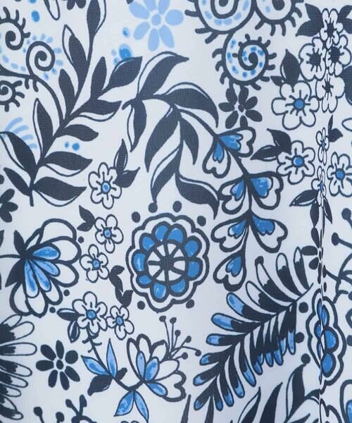 HIROKO BIS GRANDE / ヒロコビス グランデ ロング・マキシ丈ワンピース | 【大きいサイズ】フラワープリントAラインワンピース /洗濯機で洗える | 詳細5