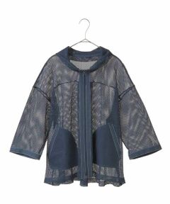 HIROKO BIS GRANDE / ヒロコビス グランデ その他アウター | 【大きいサイズ】ナチュラルメッシュショートブルゾン /洗える