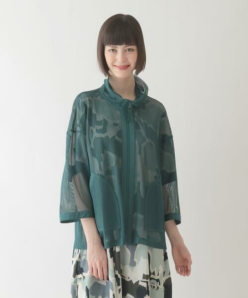 HIROKO BIS GRANDE / ヒロコビス グランデ その他アウター | 【大きいサイズ】ナチュラルメッシュショートブルゾン /洗える | 詳細10