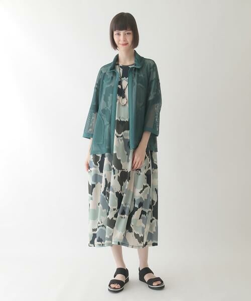 HIROKO BIS GRANDE / ヒロコビス グランデ その他アウター | 【大きいサイズ】ナチュラルメッシュショートブルゾン /洗える | 詳細12