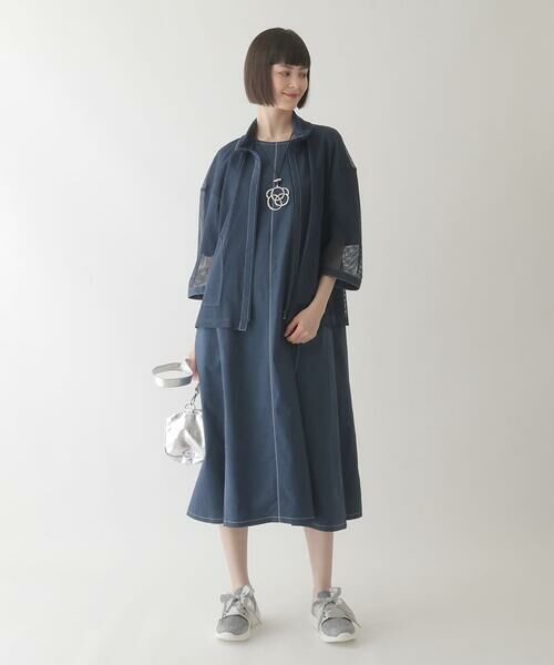 HIROKO BIS GRANDE / ヒロコビス グランデ その他アウター | 【大きいサイズ】ナチュラルメッシュショートブルゾン /洗える | 詳細16