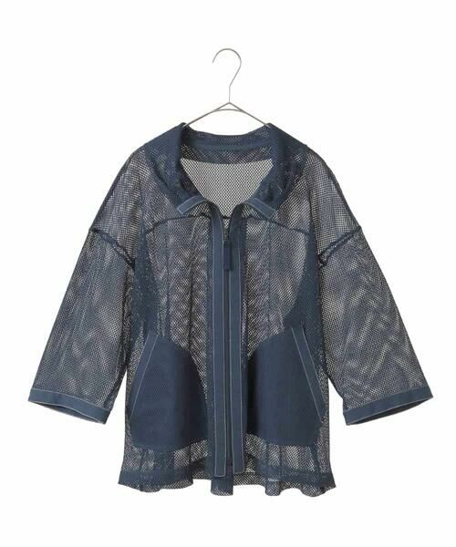 HIROKO BIS GRANDE / ヒロコビス グランデ その他アウター | 【大きいサイズ】ナチュラルメッシュショートブルゾン /洗える | 詳細5