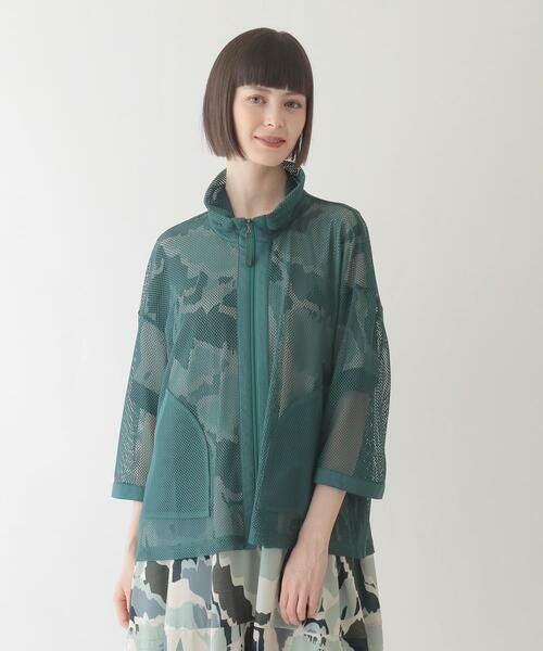 HIROKO BIS GRANDE / ヒロコビス グランデ その他アウター | 【大きいサイズ】ナチュラルメッシュショートブルゾン /洗える | 詳細7