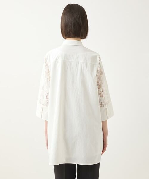 HIROKO BIS GRANDE / ヒロコビス グランデ チュニック | 【大きいサイズ】ランダム迷彩レースチュニックブラウス /洗える | 詳細3