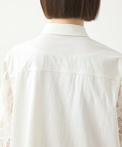 HIROKO BIS GRANDE / ヒロコビス グランデ チュニック | 【大きいサイズ】ランダム迷彩レースチュニックブラウス /洗える | 詳細4