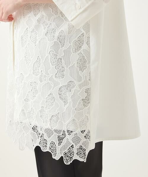 HIROKO BIS GRANDE / ヒロコビス グランデ チュニック | 【大きいサイズ】ランダム迷彩レースチュニックブラウス /洗える | 詳細9