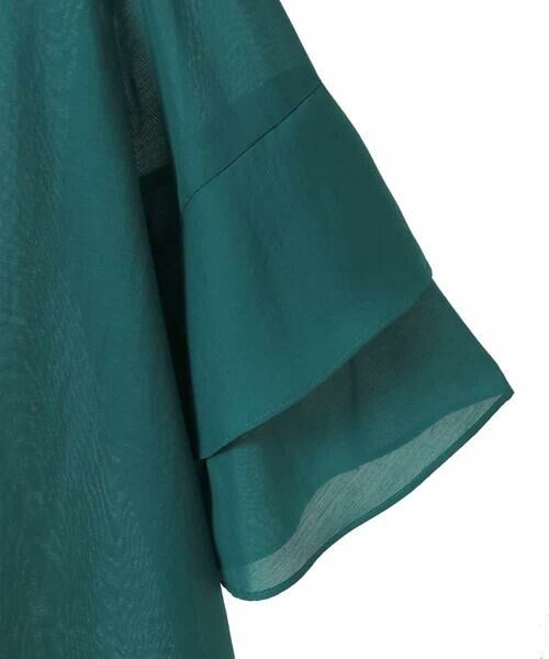 HIROKO BIS GRANDE / ヒロコビス グランデ シャツ・ブラウス | 【大きいサイズ】タックフレアエアリーブラウス /洗濯機で洗える | 詳細3