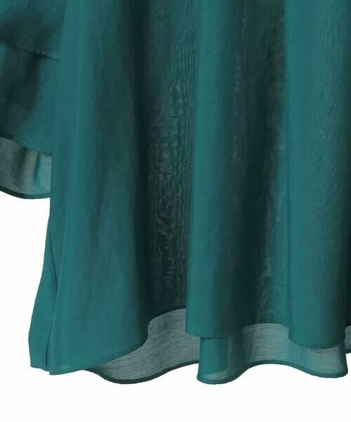 HIROKO BIS GRANDE / ヒロコビス グランデ シャツ・ブラウス | 【大きいサイズ】タックフレアエアリーブラウス /洗濯機で洗える | 詳細4