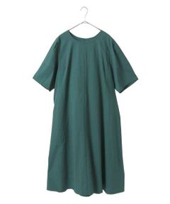 HIROKO BIS GRANDE / ヒロコビス グランデ ロング・マキシ丈ワンピース | 【大きいサイズ】配色ステッチ立体スリーブワンピース