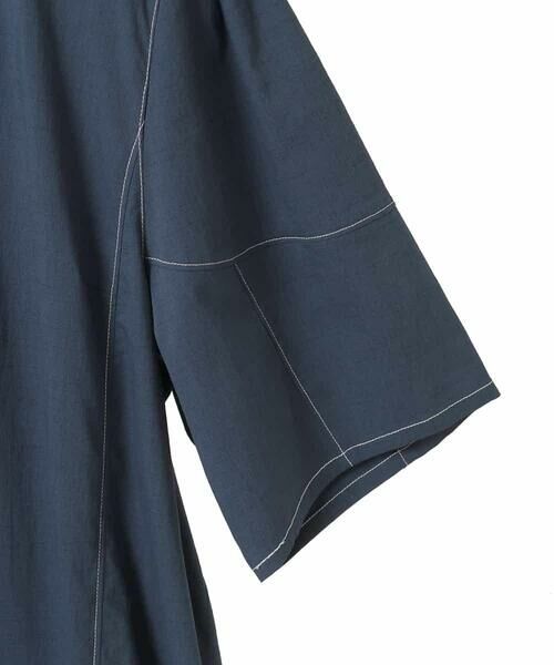 HIROKO BIS GRANDE / ヒロコビス グランデ ロング・マキシ丈ワンピース | 【大きいサイズ】配色ステッチ立体スリーブワンピース | 詳細11
