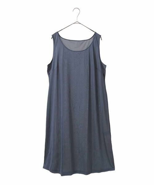 HIROKO BIS GRANDE / ヒロコビス グランデ ロング・マキシ丈ワンピース | 【大きいサイズ】配色ステッチ立体スリーブワンピース | 詳細13