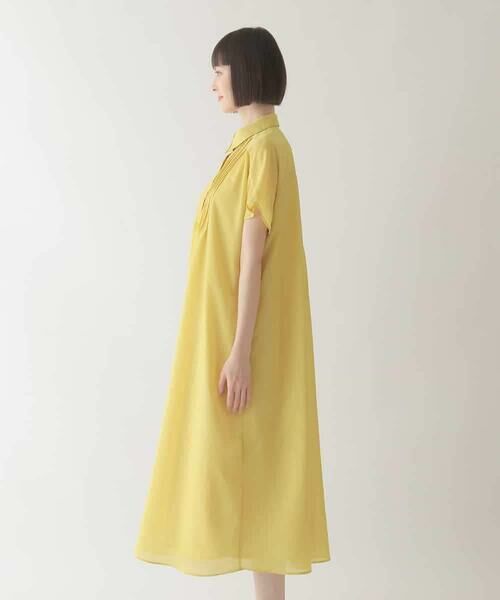 HIROKO BIS GRANDE / ヒロコビス グランデ ロング・マキシ丈ワンピース | 【大きいサイズ】ピンタックデザインシルエットワンピース /洗濯機で洗える | 詳細2